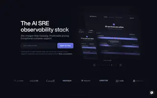 Better Stack homepage website preview