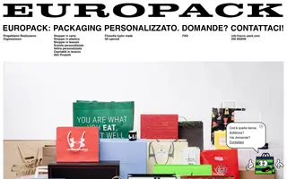 EuroPack homepage website preview