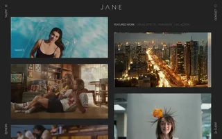 Jane homepage website preview