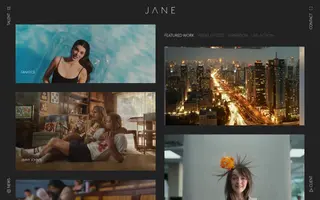 Jane homepage website preview