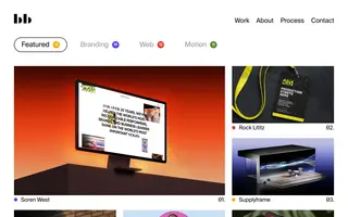 Bom Bom homepage website preview
