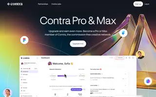 Contra homepage website preview