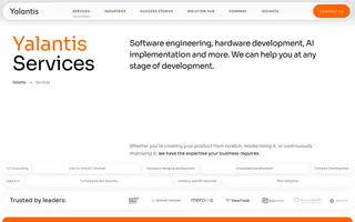 Yalantis homepage website preview