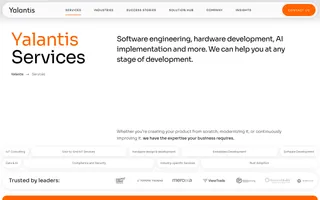 Yalantis homepage website preview