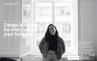 Everyseason homepage website preview