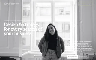Everyseason homepage website preview