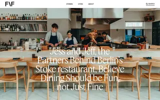 Freunde von Freunden homepage website preview