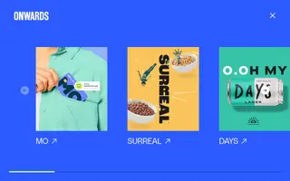 Onwards homepage website preview