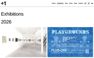 Plus-one homepage website preview