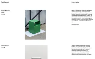 Ted Synnott homepage website preview