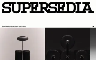 SUPERSEDIA homepage website preview