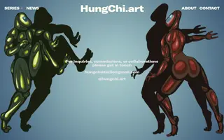 Hung Chi Art homepage website preview