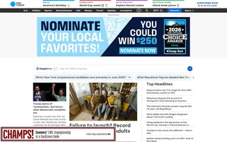 USA TODAY homepage website preview