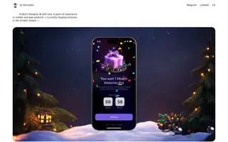 Ali Mamedov homepage website preview