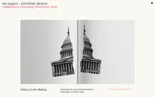 Nils Küppers homepage website preview