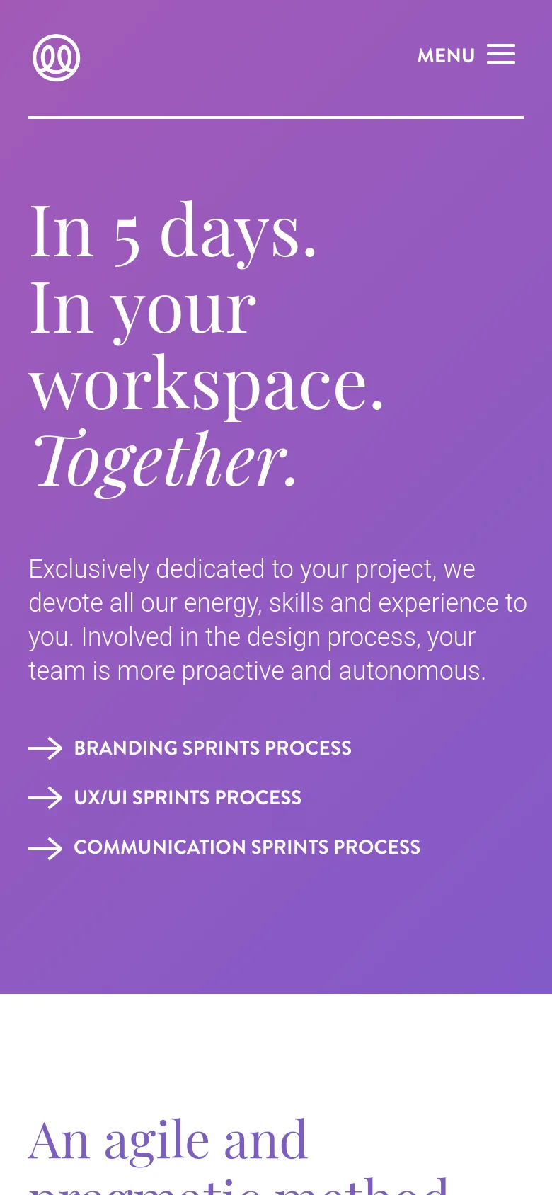 Fllow Services mobile website screenshot