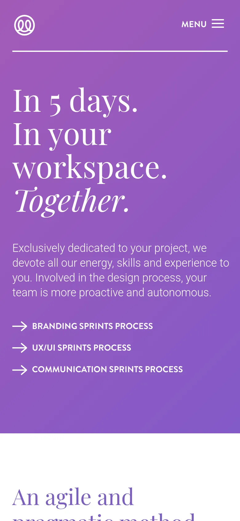 Fllow Services mobile website screenshot