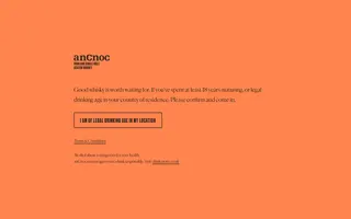 anCnoc homepage website preview