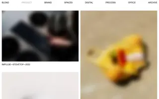 Blond homepage website preview