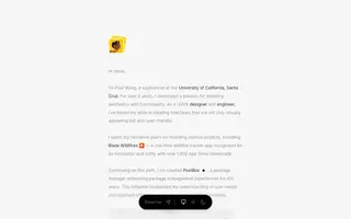 Paul Wong homepage website preview