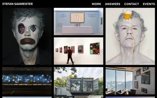Stefan Sagmeister homepage website preview
