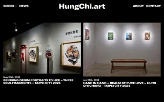 Hung Chi Art homepage website preview