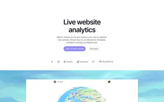 Visitors homepage website preview