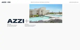 Azzi+Co homepage website preview