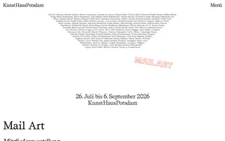 KunstHausPotsdam homepage website preview