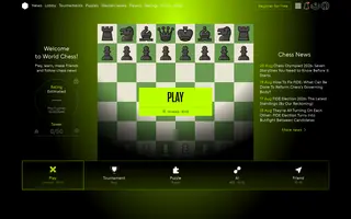 World Chess homepage website preview
