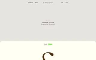 Claude Type homepage website preview