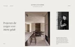 Justien Lescouhier homepage website preview
