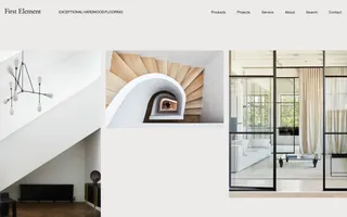 First Element homepage website preview