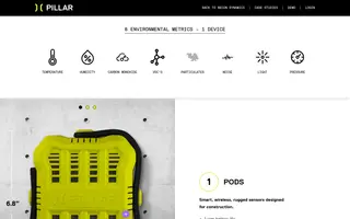 Pillar homepage website preview
