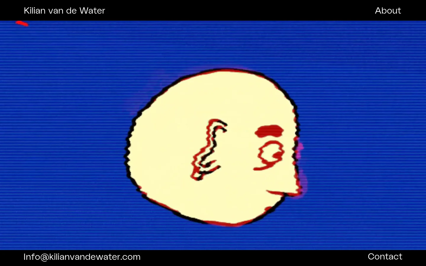 Kilian van de Water homepage desktop website screenshot