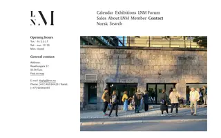 LNM homepage website preview