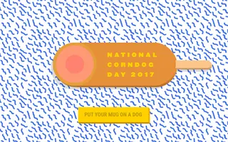 Corn Dog Love homepage website preview
