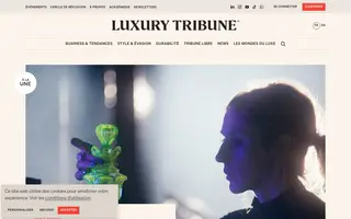 Luxury Tribune homepage website preview