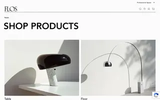 Flos homepage website preview