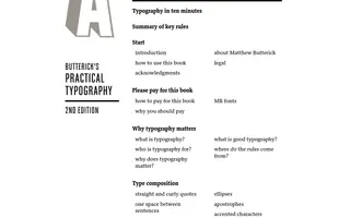 Butterick’s Practical Typography homepage website preview
