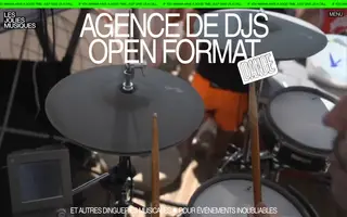 Les Jolies Musiques homepage website preview