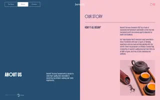 Bennett Tea homepage website preview
