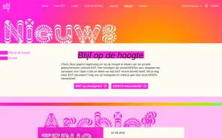 Ensemble Nieuwe Theaterwerkers homepage website preview