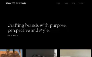 Revolver New York homepage website preview