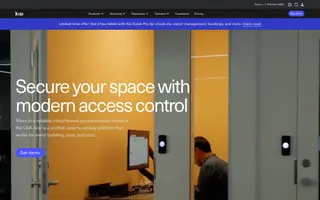 Kisi homepage website preview