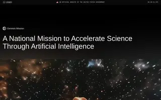 Genesis Mission homepage website preview