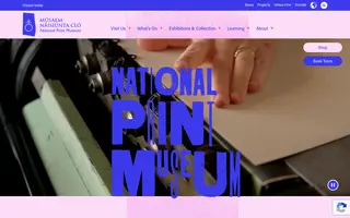 National Print Museum homepage website preview