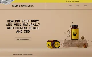 Divine Farmer C.A. homepage website preview