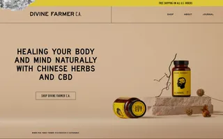 Divine Farmer C.A. homepage website preview