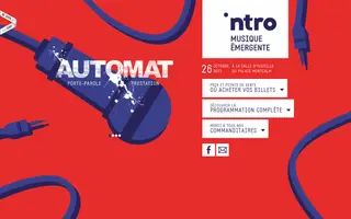 Intro Musique homepage website preview